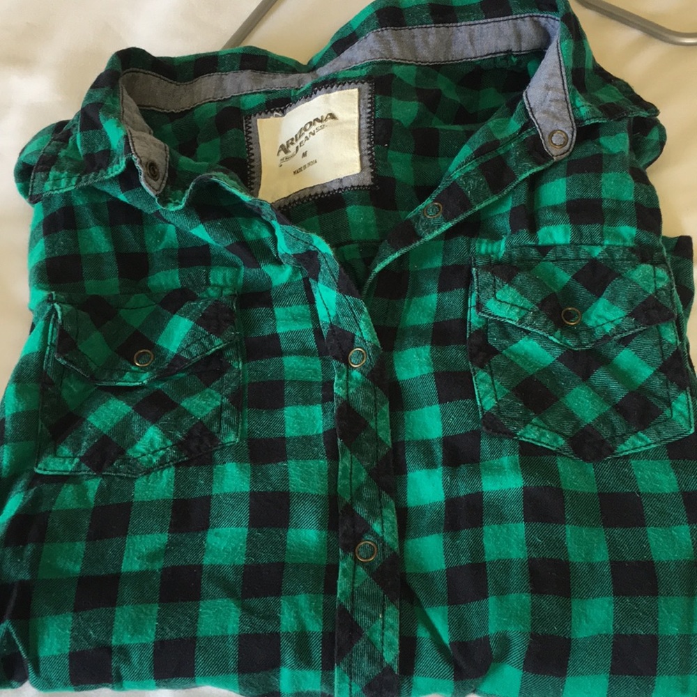 Green And Black Plaid Flannel